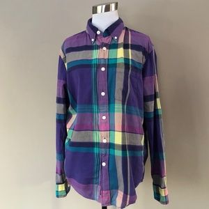 Shirt Small Abercrombie & Fitch Madras Plaid